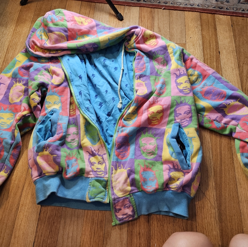 Old dirty bastard jacket. The zipper fell off so it does not zip